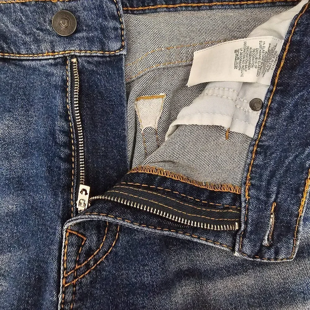 True Religion World Tour Denim Geno Relaxed Slim Blue Jeans